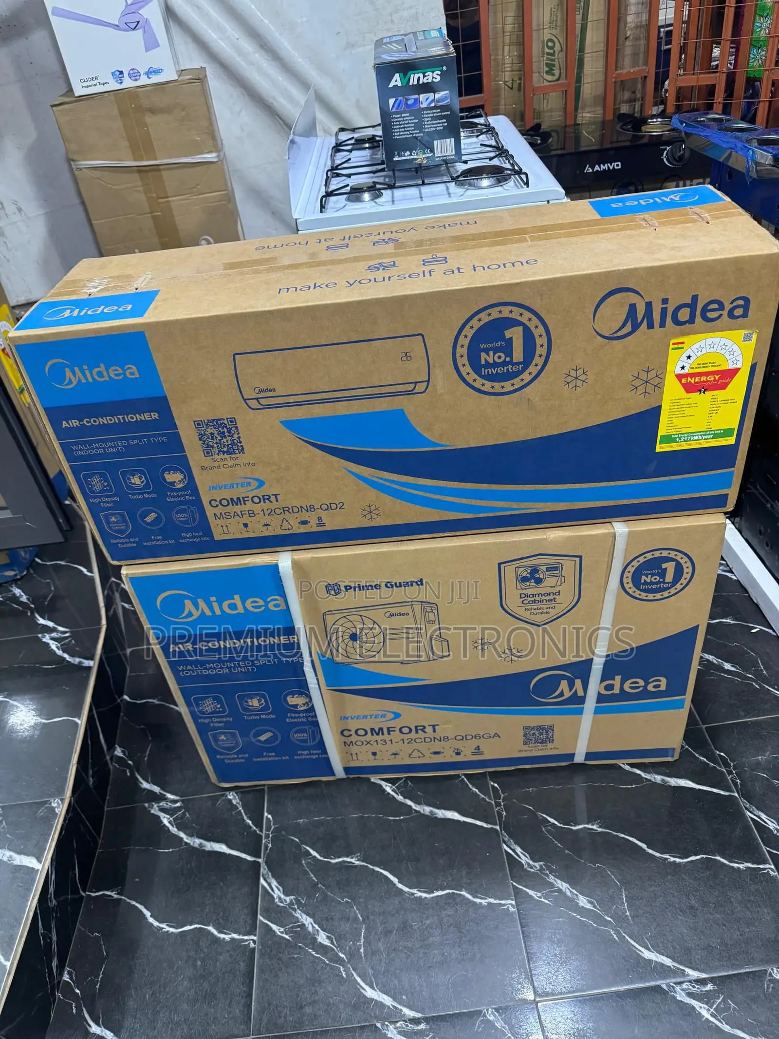 Midea Split Ac, 1.5hp, R32 Inverter Msafb-12crdn8- Qd2