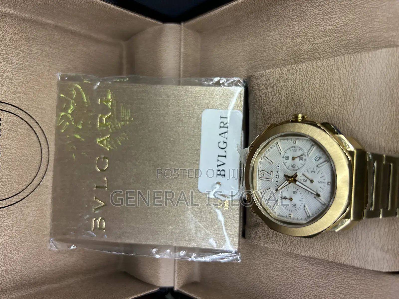 Blvgari Octo Chronograph Gold Watch.