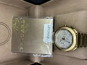 Blvgari Octo Chronograph Gold Watch.