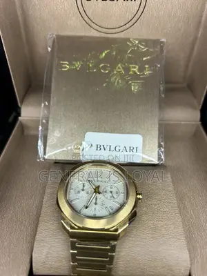 Blvgari Octo Chronograph Gold Watch.