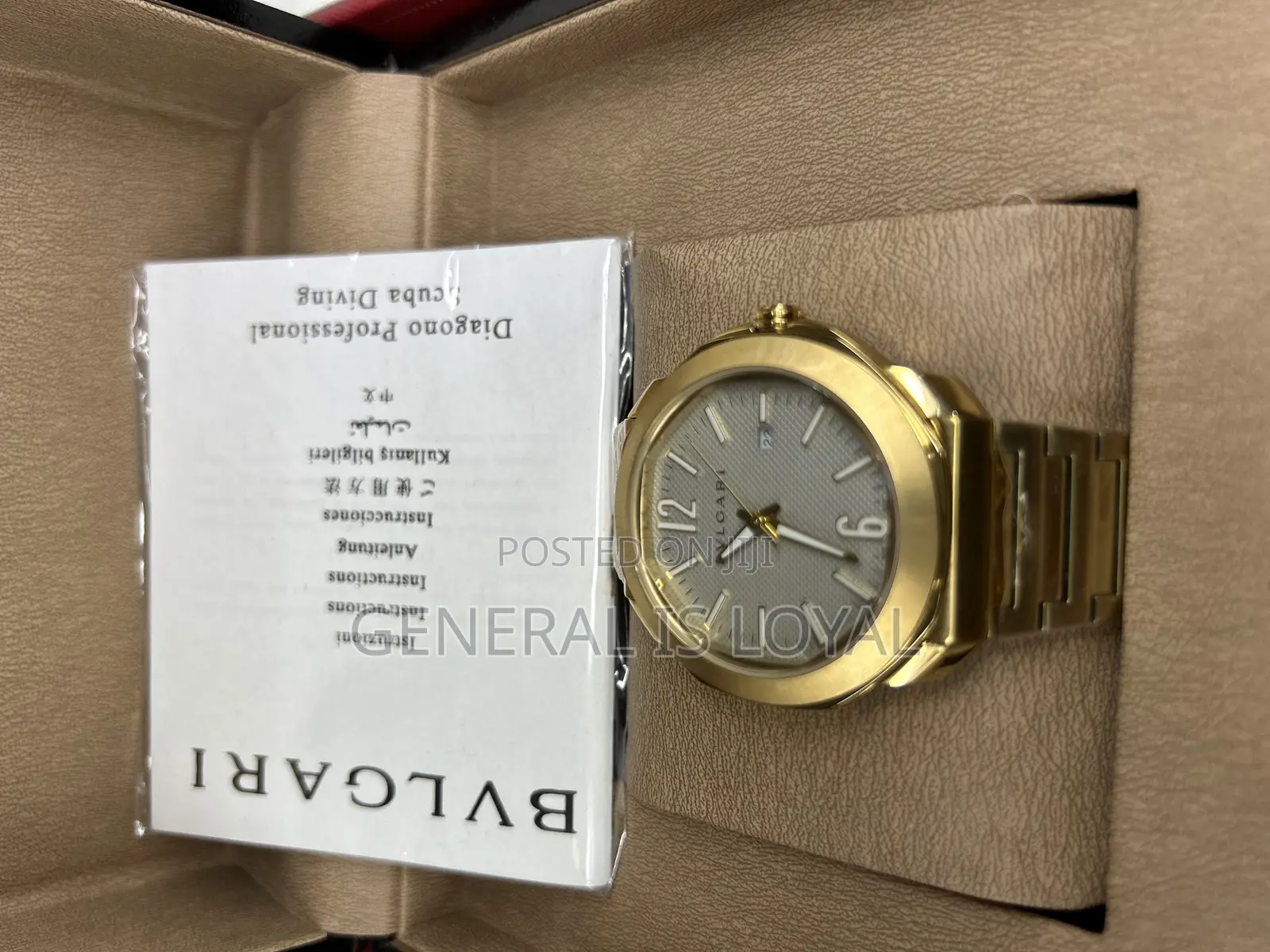Bvlgari Diagono Scuba In Yellow Gold Grey Dial