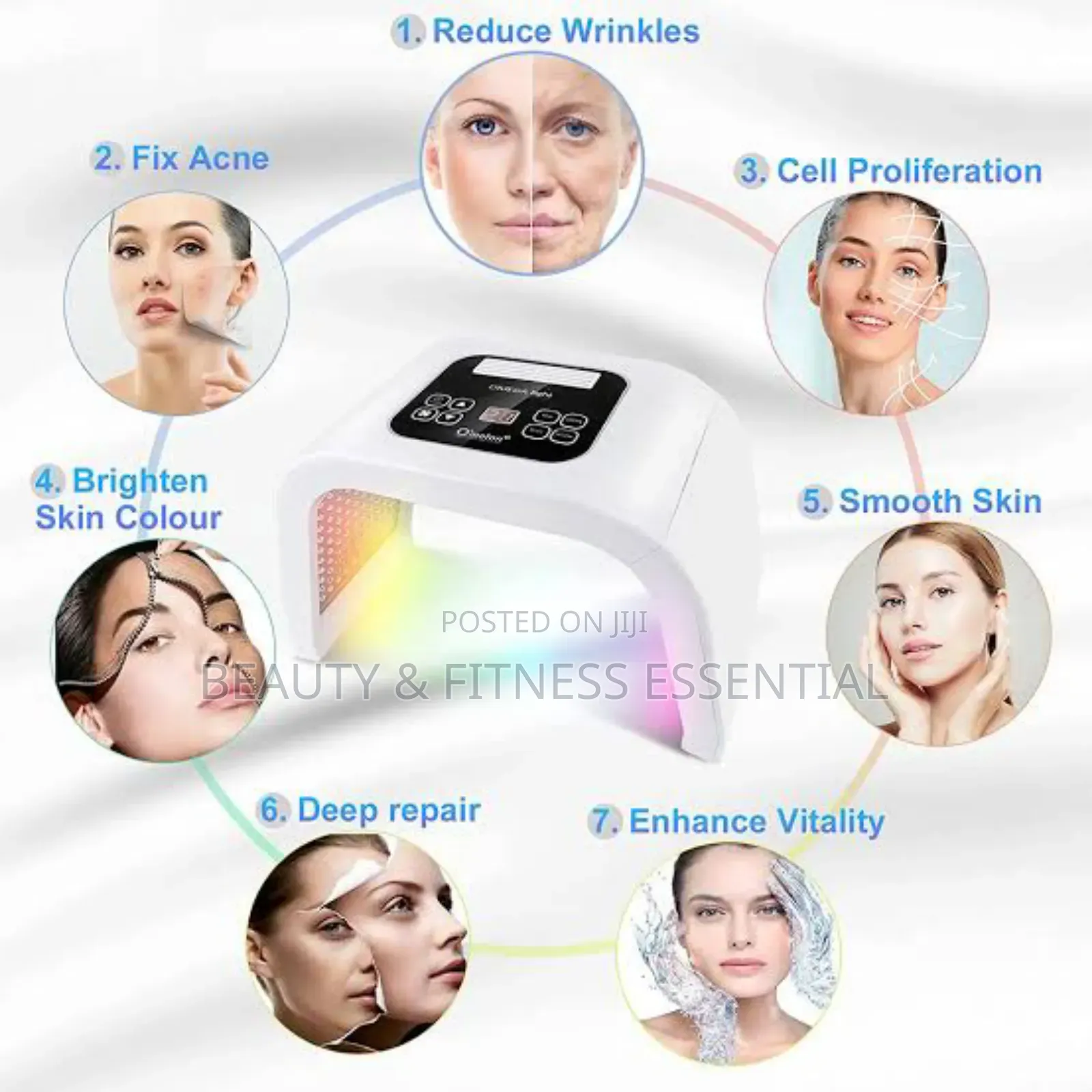 7in1 Omega Therapy Led Facial Light