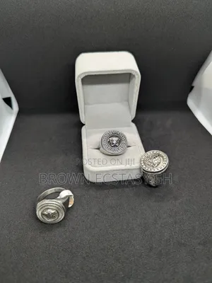 Versace Stainless Steel Rings (Swipe for More)