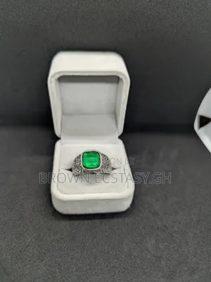 Green Stone Rings (Stainless Steel)
