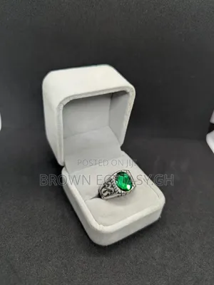 Green Stone Rings (Stainless Steel)