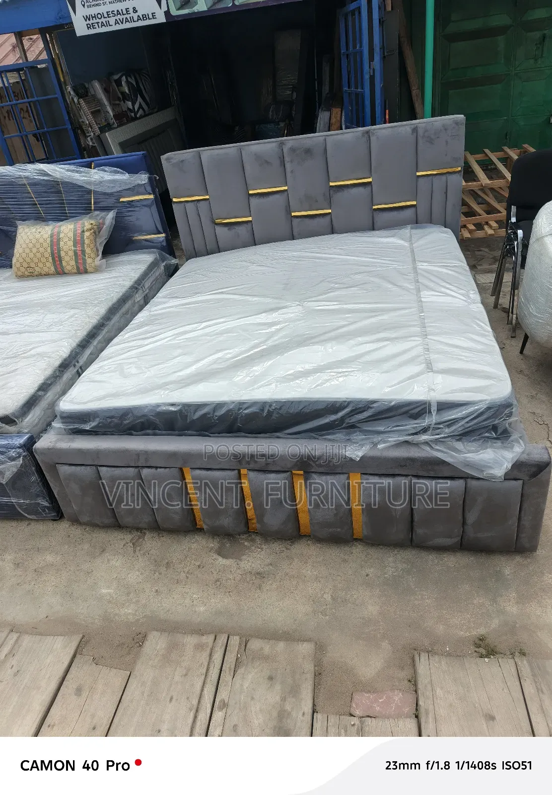 Queen Size Bed Frame and Mattress Available