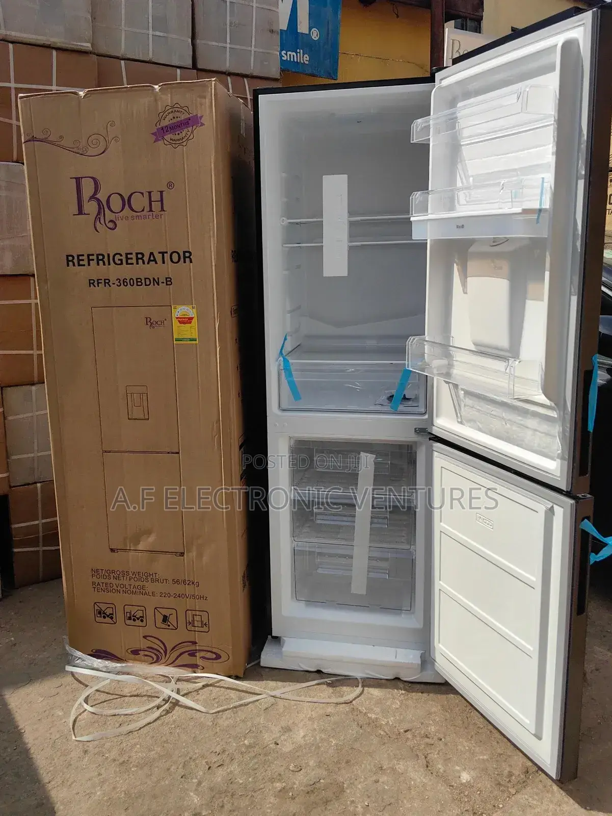 Roch 309-Litres Refrigerator With Dispenser (Rfr-360b)
