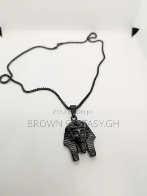 Egyptian Pharaoh All Black Necklace