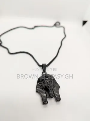 Egyptian Pharaoh All Black Necklace