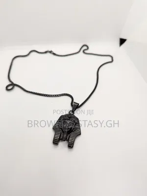 Egyptian Pharaoh All Black Necklace