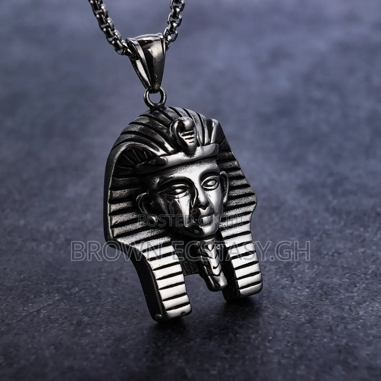 Egyptian Pharaoh All Black Necklace