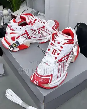 Original Balenciaga Runner White/Blue/Red