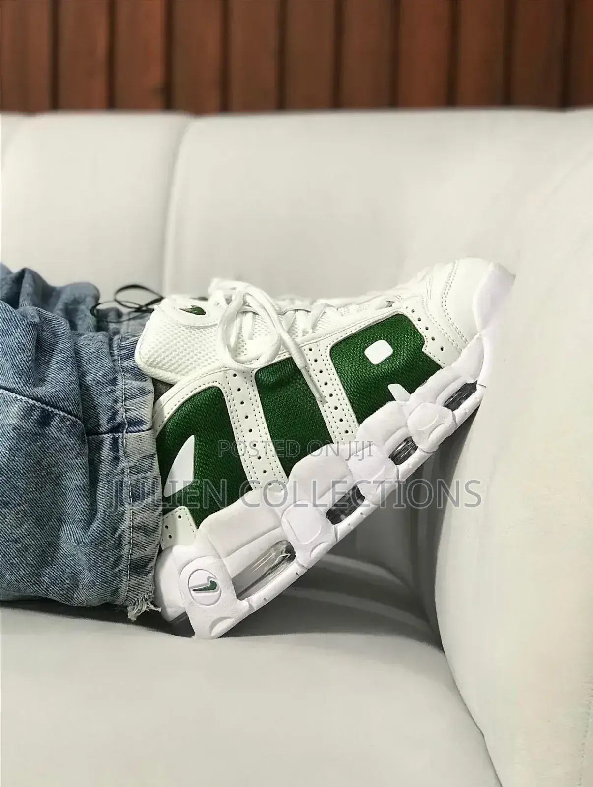 Nike Air More Uptempo White and Green