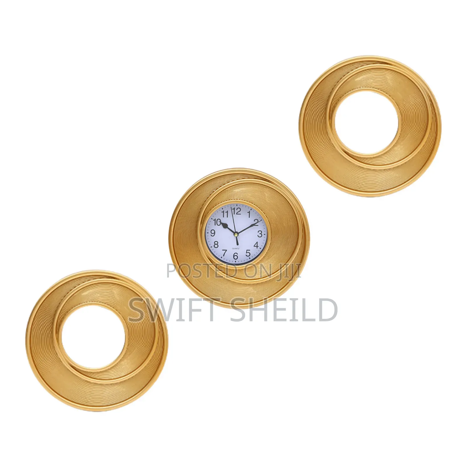 3 Set Mirror and Clock for Decor