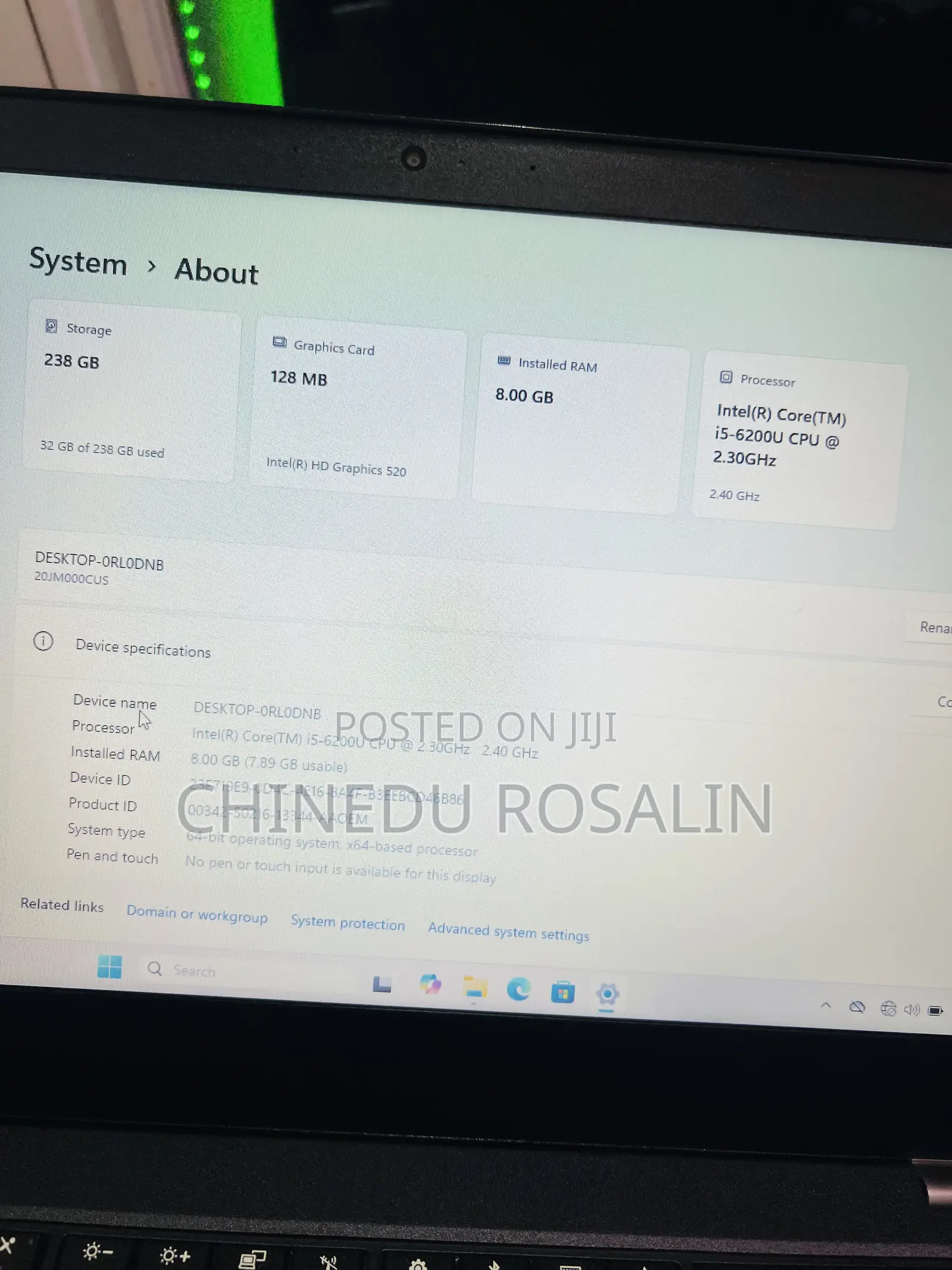 Laptop Lenovo ThinkPad T470 8GB Intel Core I5 SSD 256GB