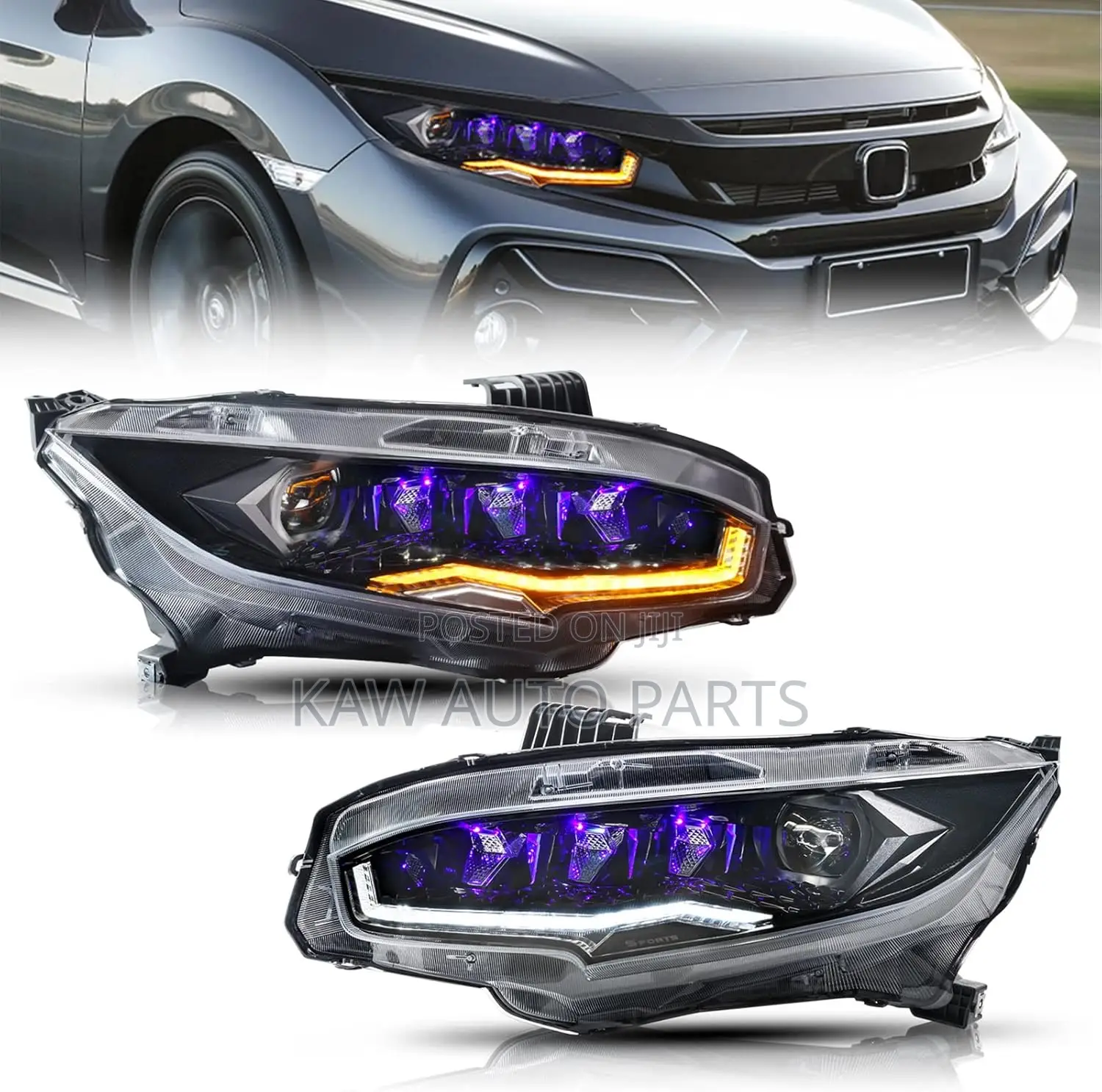 2016-2021 Bugatti Headlight For Honda Civic
