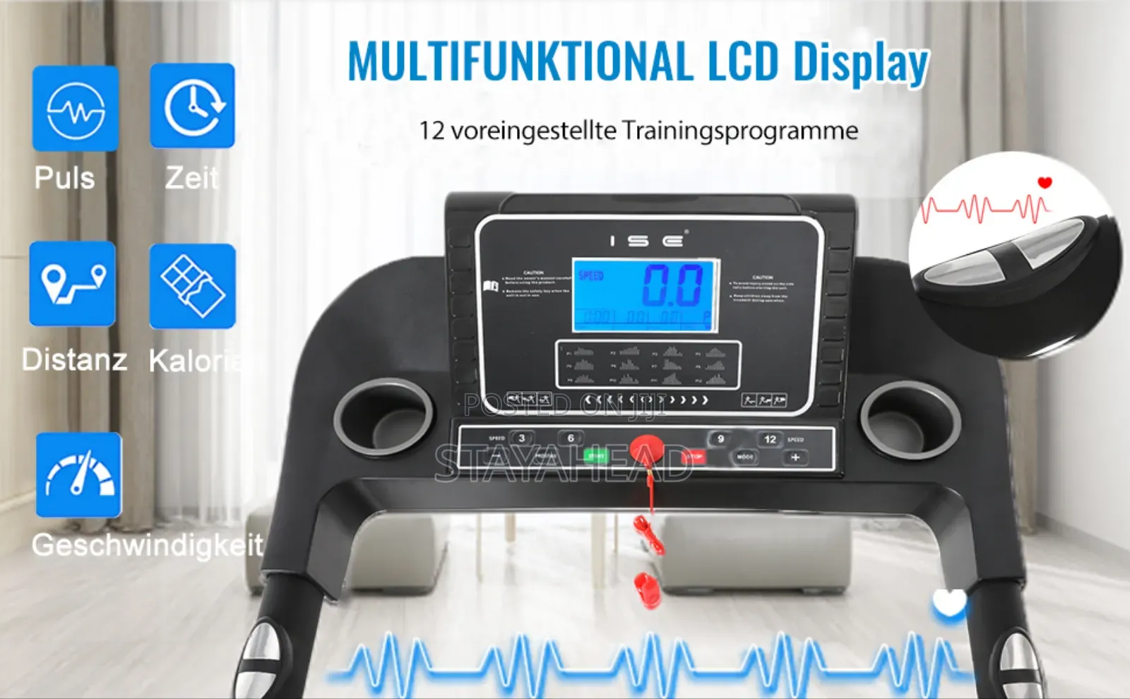 Kemilng Multifunctional Treadmill 120kg User Weight