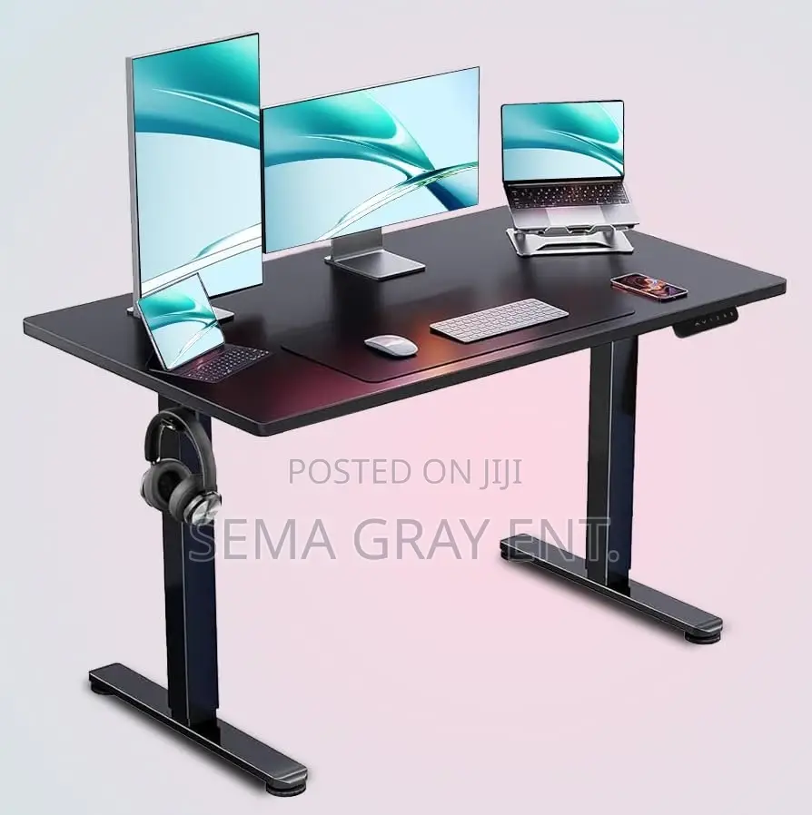 Electric Height Adjustable Computer Desk for Home Office