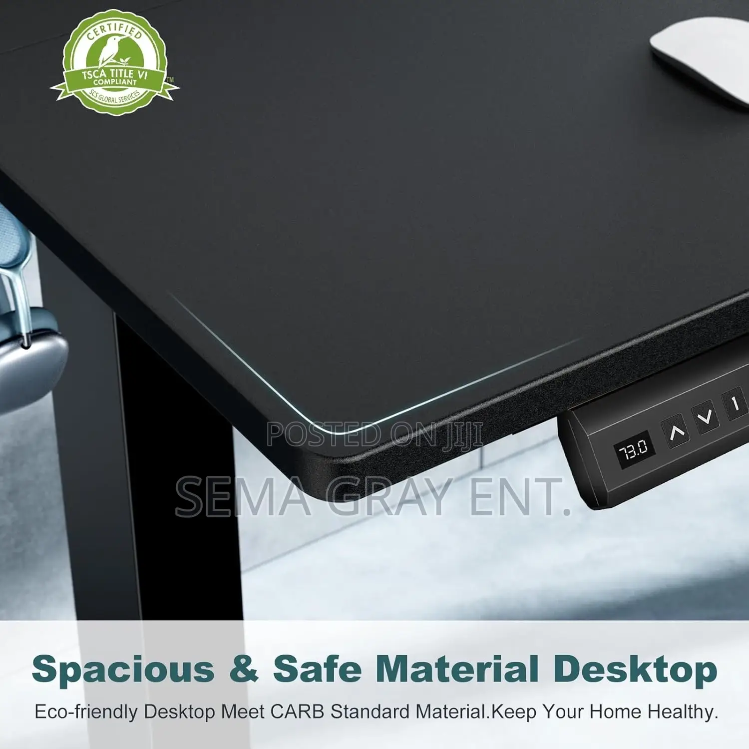 Electric Height Adjustable Computer Desk for Home Office