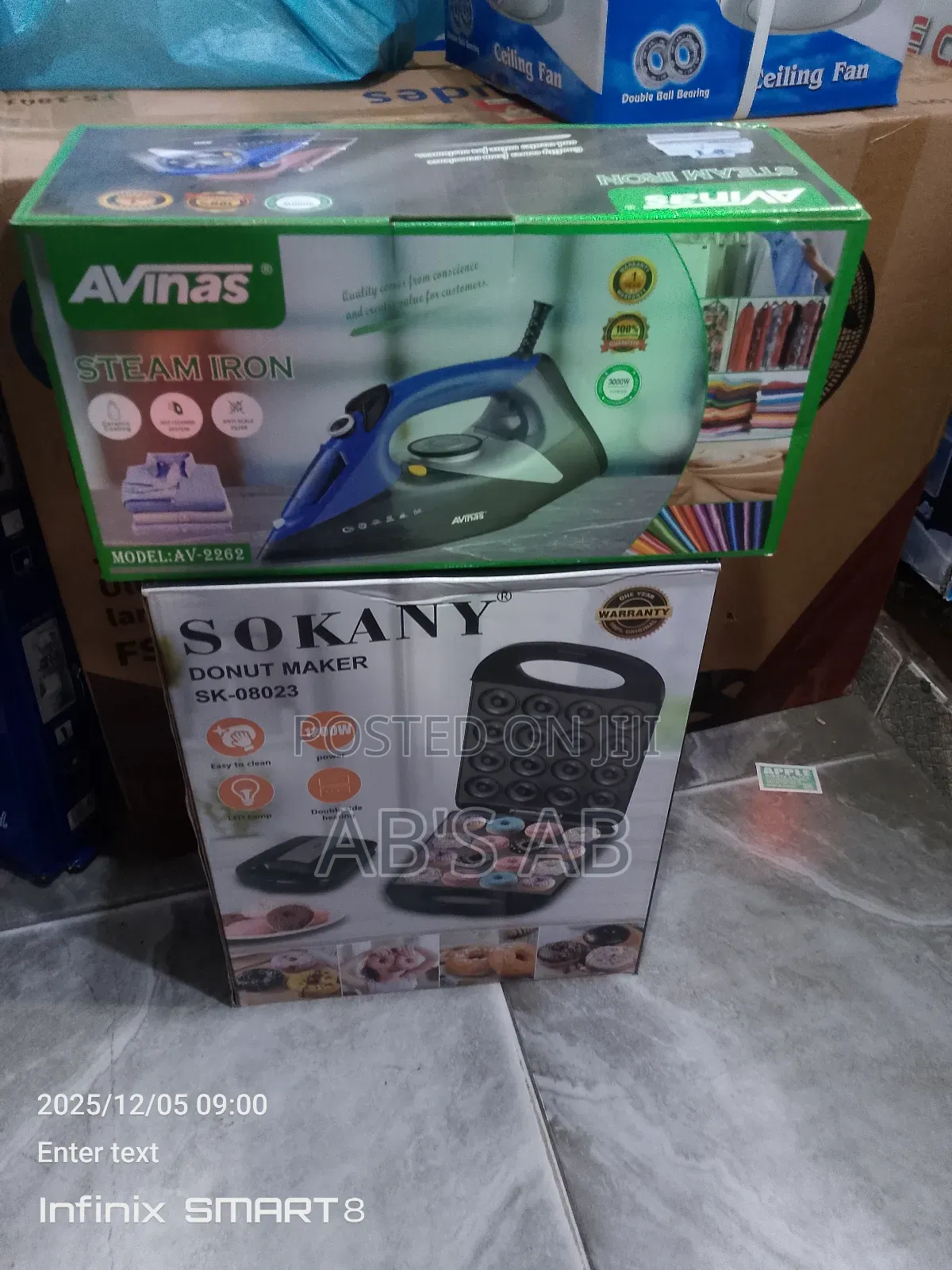 Steam Iron and Donut Maker