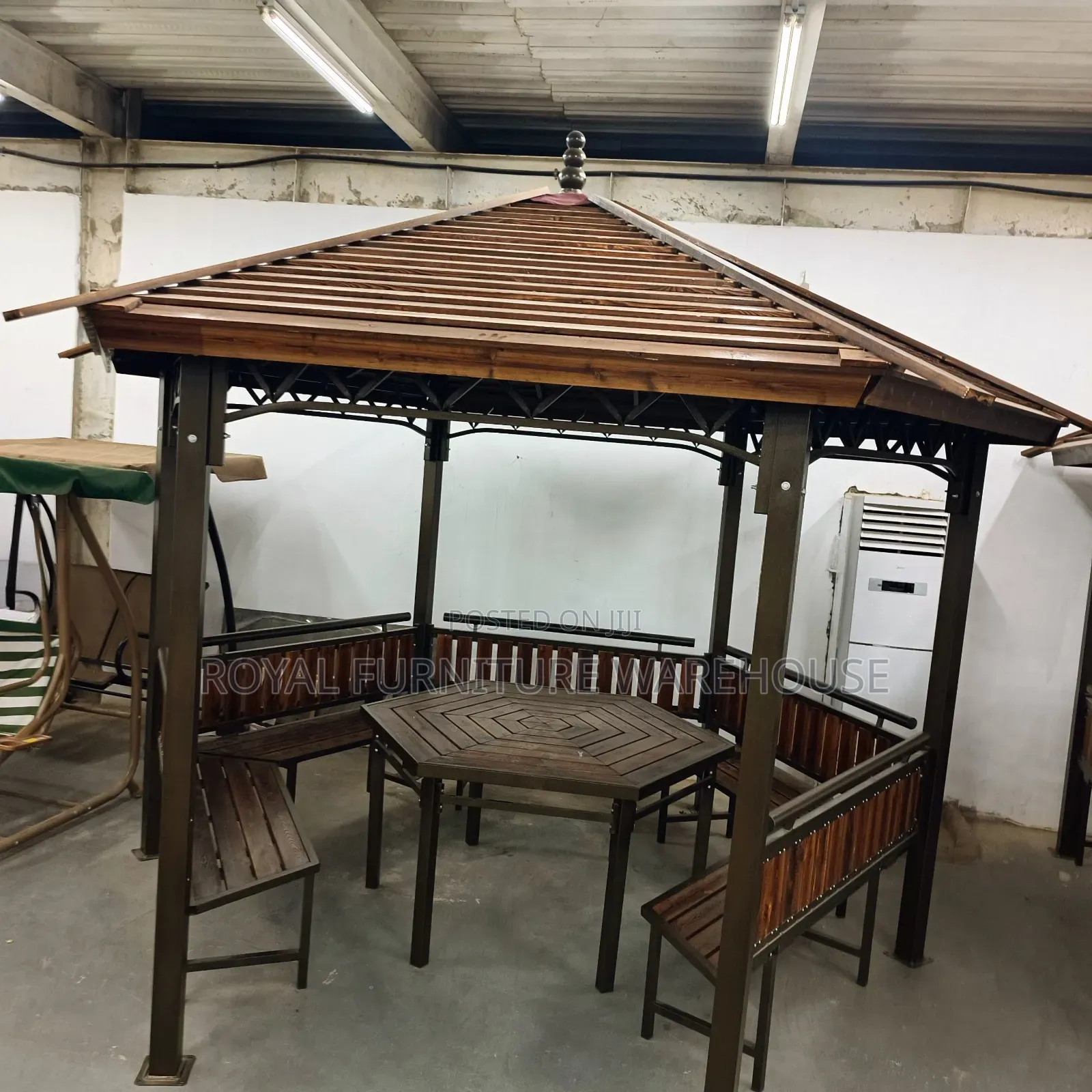 Regular Hexagon Shaped Pergola Summer Hut
