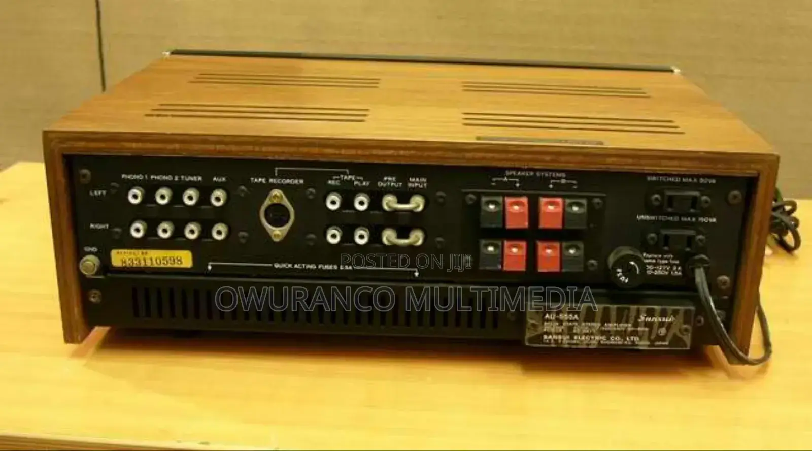 Sansui Au-555a Stereo Amplifier
