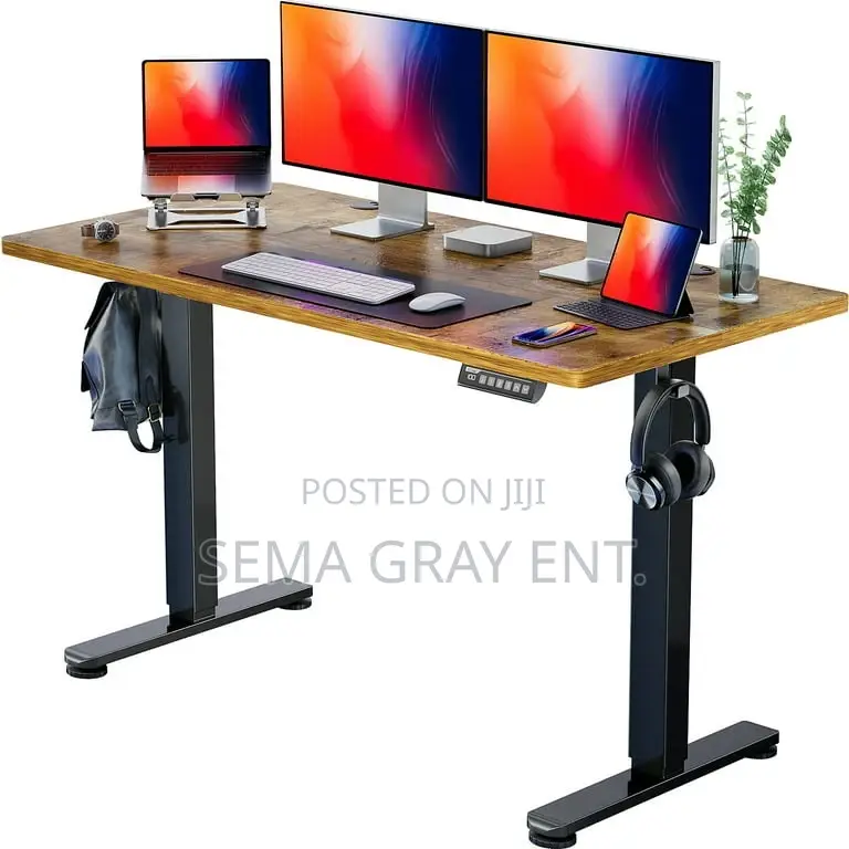 Electric Height Adjustable Computer Desk for Home Office