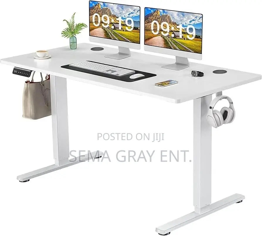 Electric Height Adjustable Computer Desk for Home Office