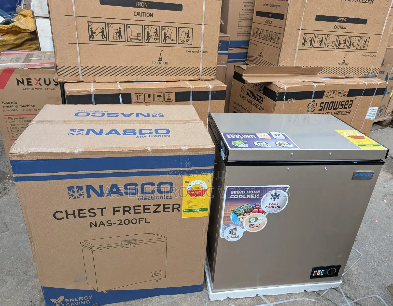 Nasco 150-Litres Chest Freezer (Nas-200fl)