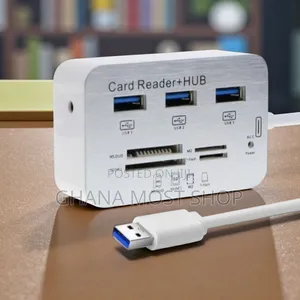 Type C to Card Reader Combo Hub, Number of Ports Pins(627396)