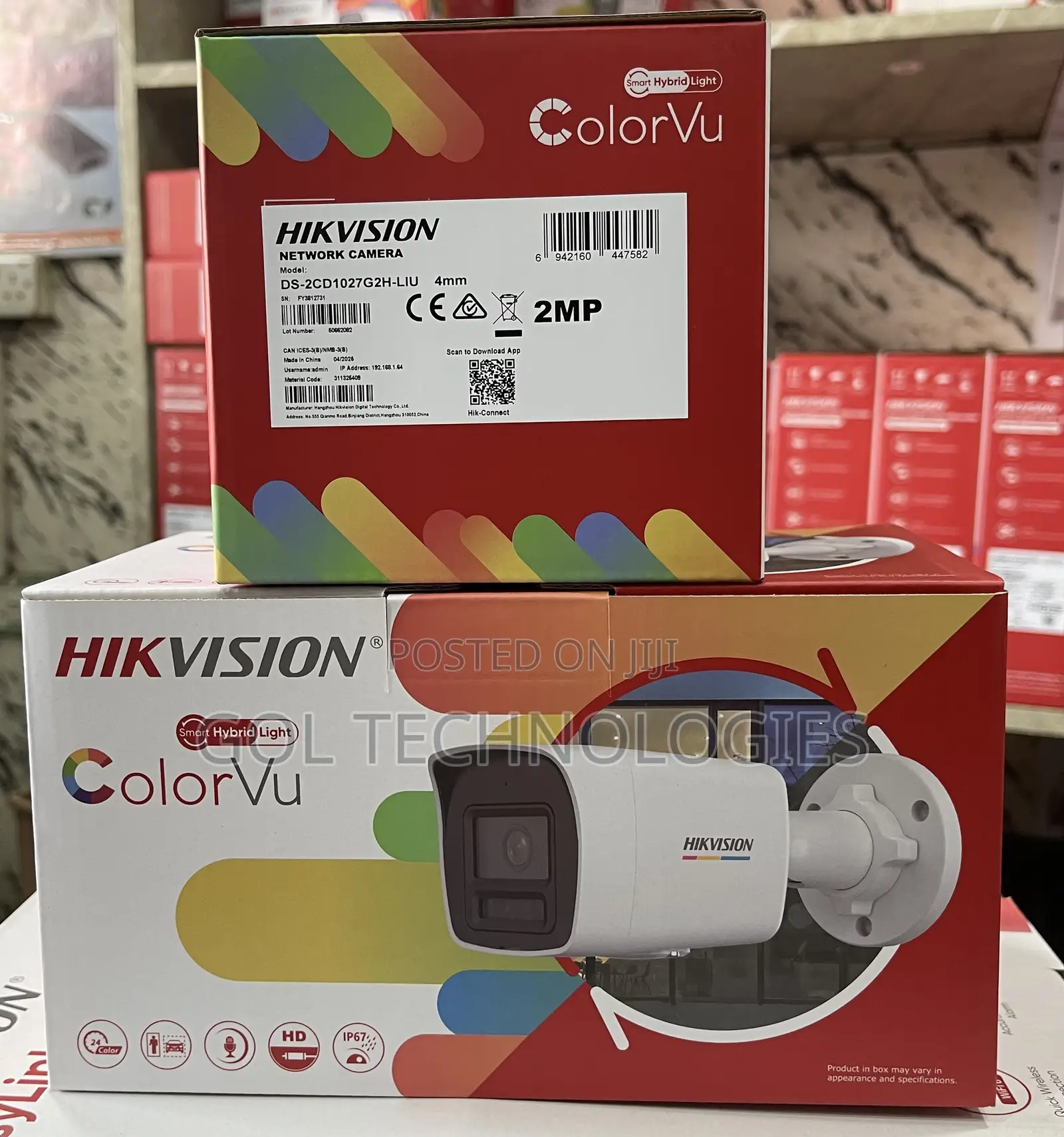 Hikvision 2mp Ip Network Camera Ds-2cd1027g2h-Liu 4mm Bullet Colorvu