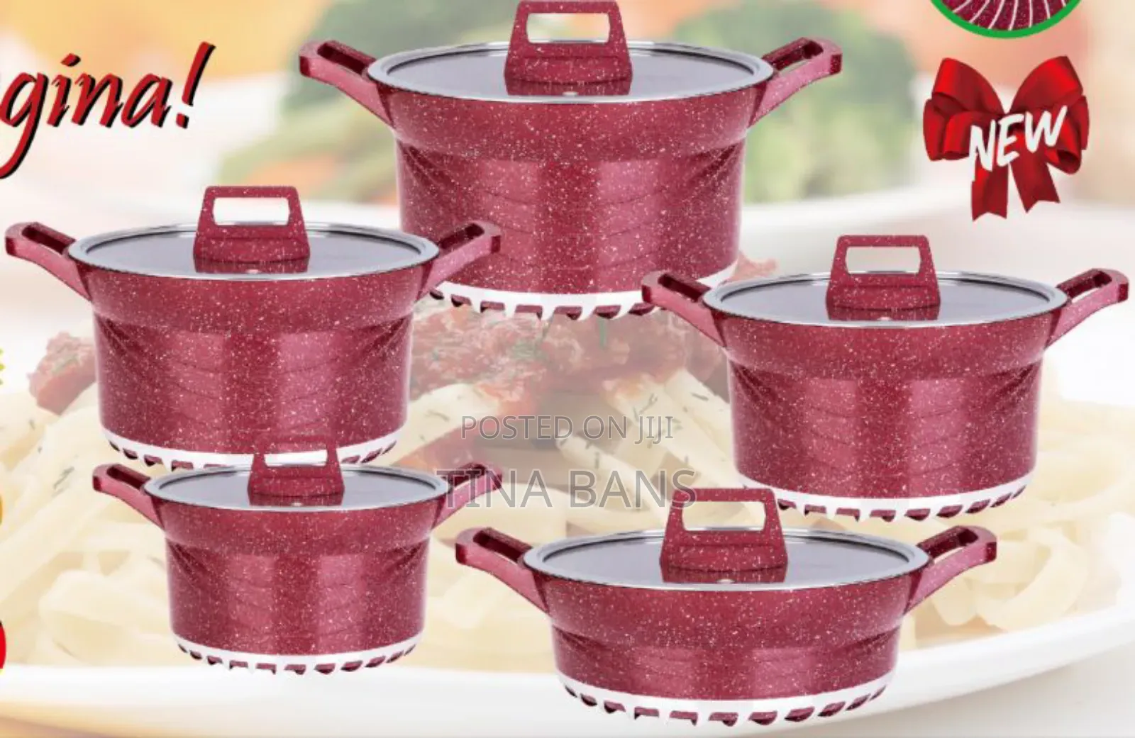 5 Set Nonstick Cooking Pots