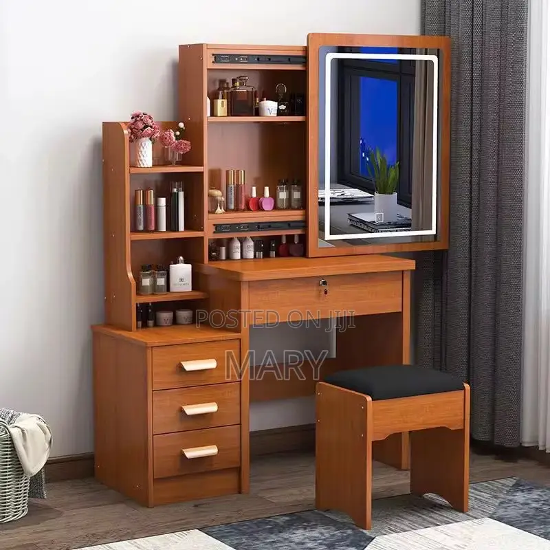 Vanity Dresser With Stool