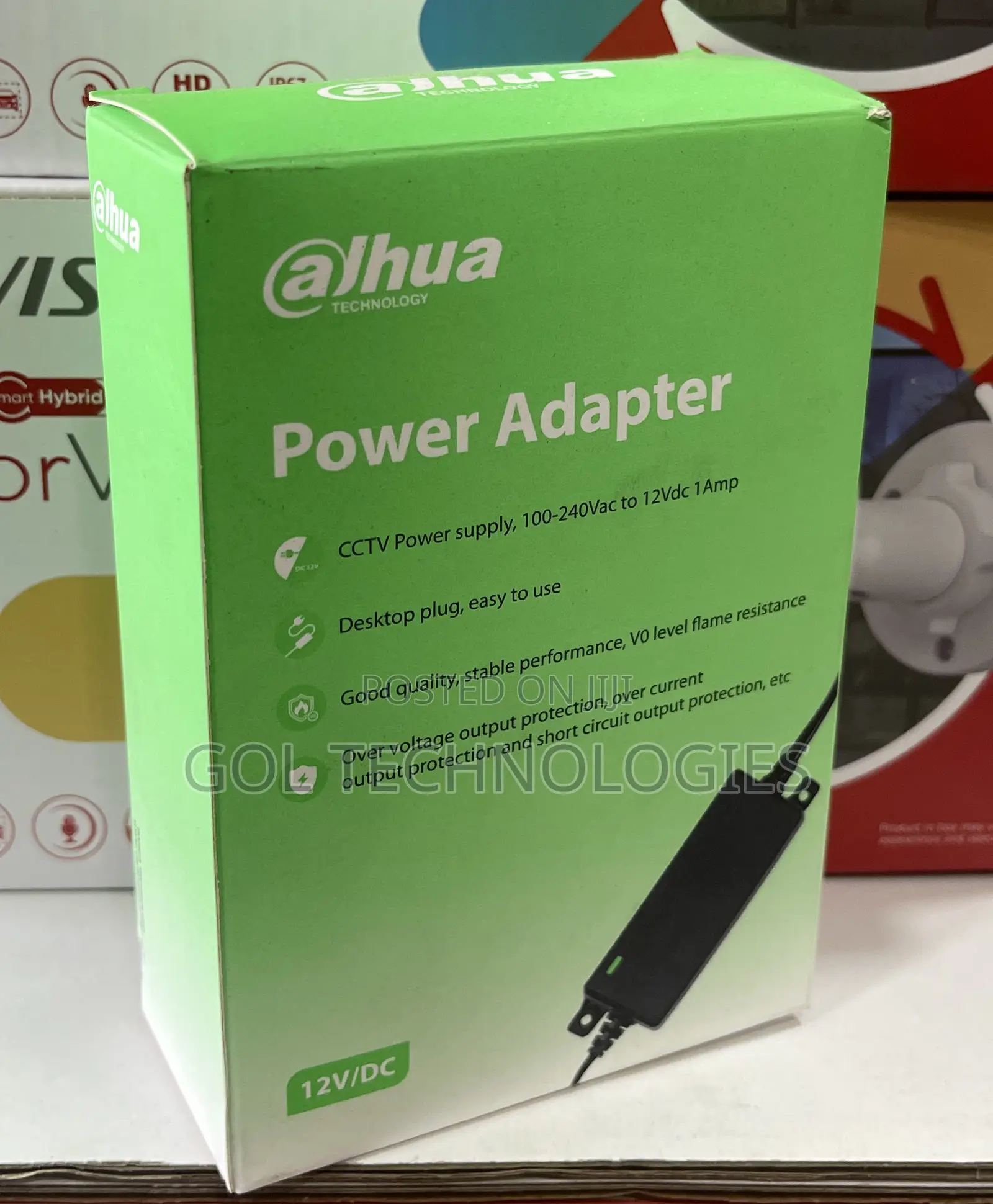 Power Adapter 12v 1ah CCTV Power Supply, 100-240vac to 12vdc 1amp