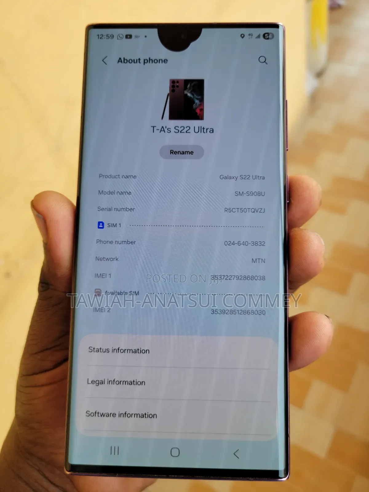 Samsung Galaxy S22 Ultra 128 GB Bronze