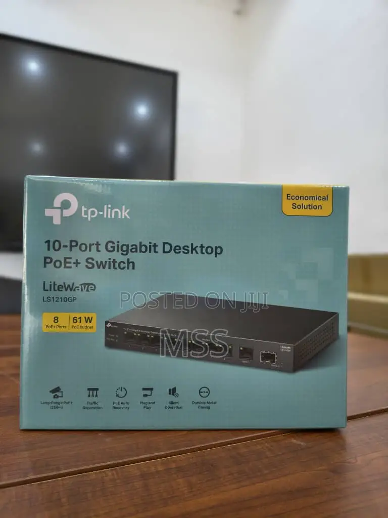 Ls1210gp New 10-Port Gigabit Desktop Switch With 8-Port Poe