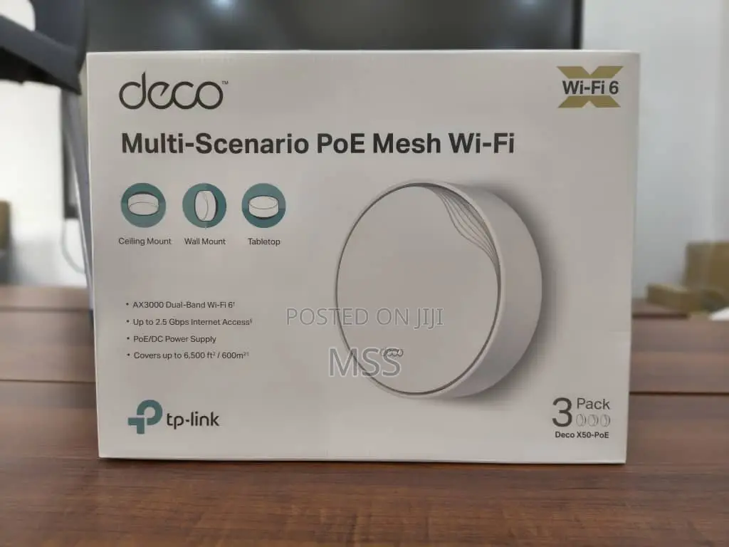 Deco X50=Ax3000 Whole Home Mesh Wifi 6 System
