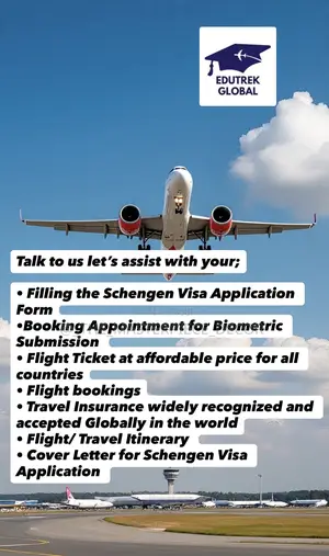 Schengen Application Documents, Travel Insurance, Cover Letter