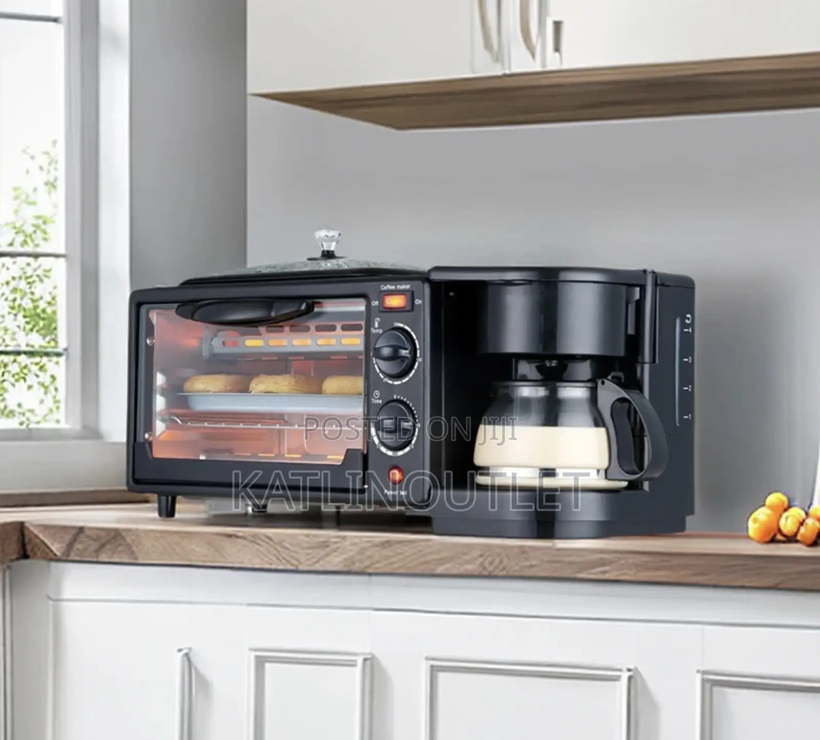 3 In 1 Breakfast Microwave Oven Coffee Maker.