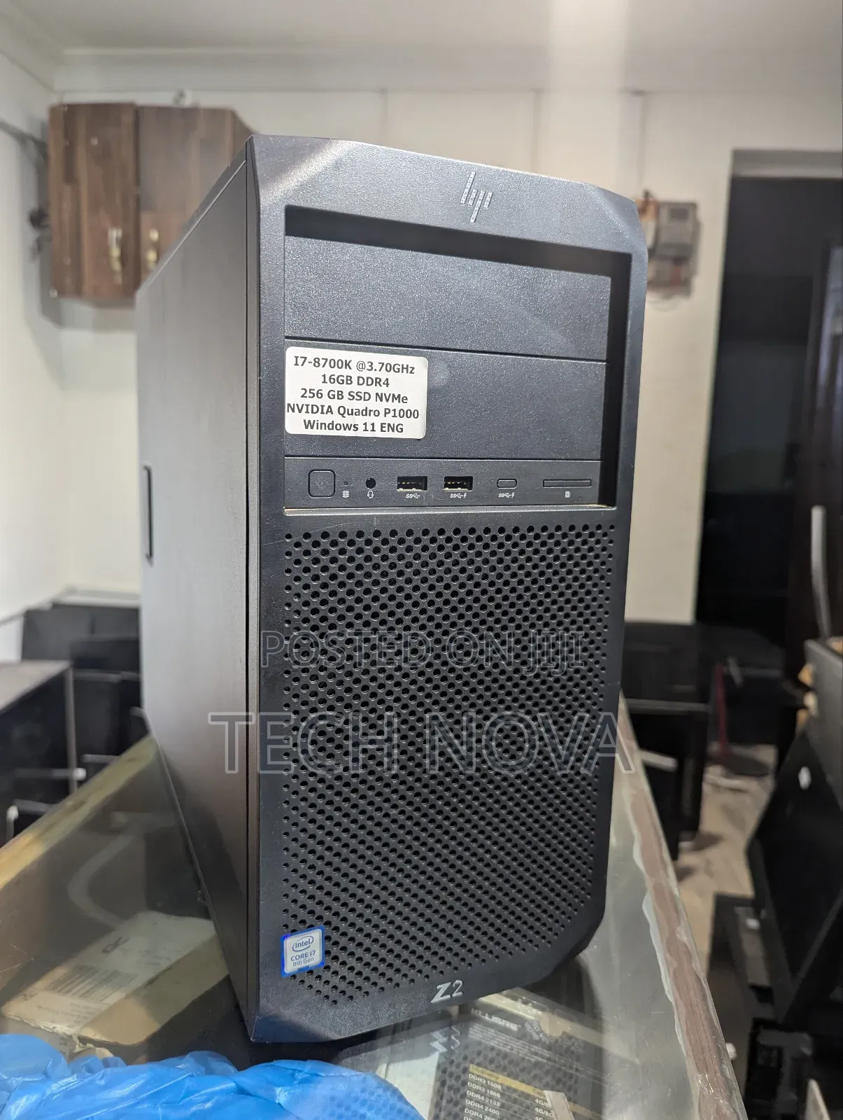 Desktop Computer HP Z2 G4 Mini 16GB Intel Core i7 HDD+SSD 256GB
