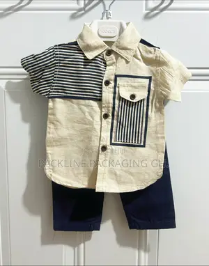 Baby Clothes Kids Boys 2 Pieces Trousers And Shirts