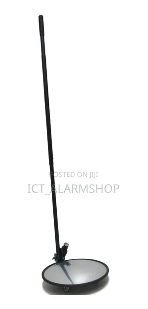 Convex Vehicle Inspection Mirror With Casters And Led Lighting