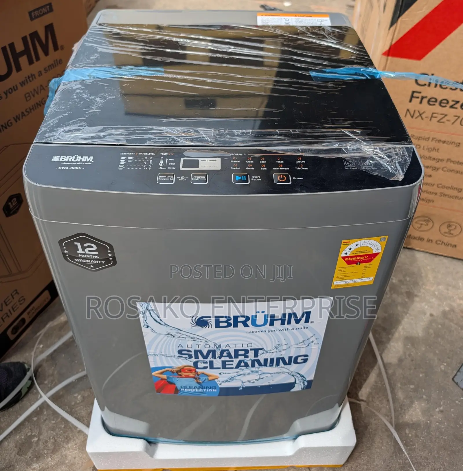 Bruhm 8kg Top Load Fully Automatic. Promotion! Promotion