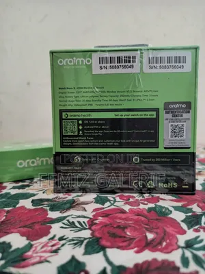 Oraimo Watch Nova 2 2.01" Amoled Ip68 Curved Touchscreen Smart Watch