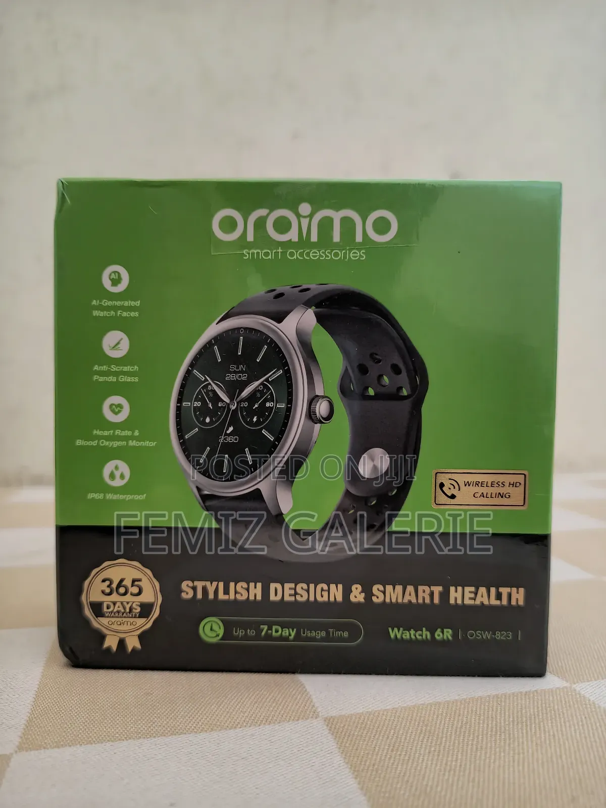 Oraimo Watch 6r 1.39'' Anti-Scratch Ip68 Smart Watch