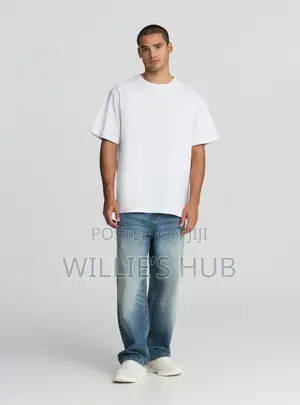 Heavy Plan White And Black T Shirt