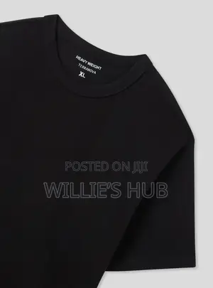 Heavy Plan White And Black T Shirt