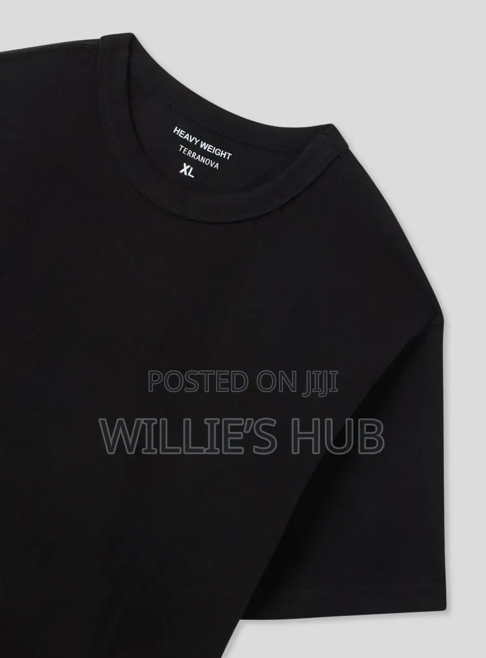 Heavy Plan White And Black T Shirt