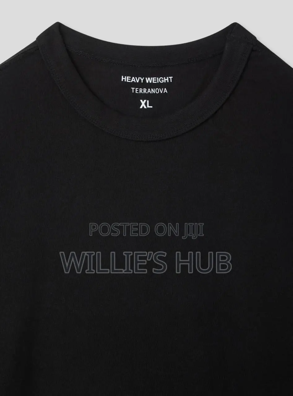 Heavy Plan White And Black T Shirt