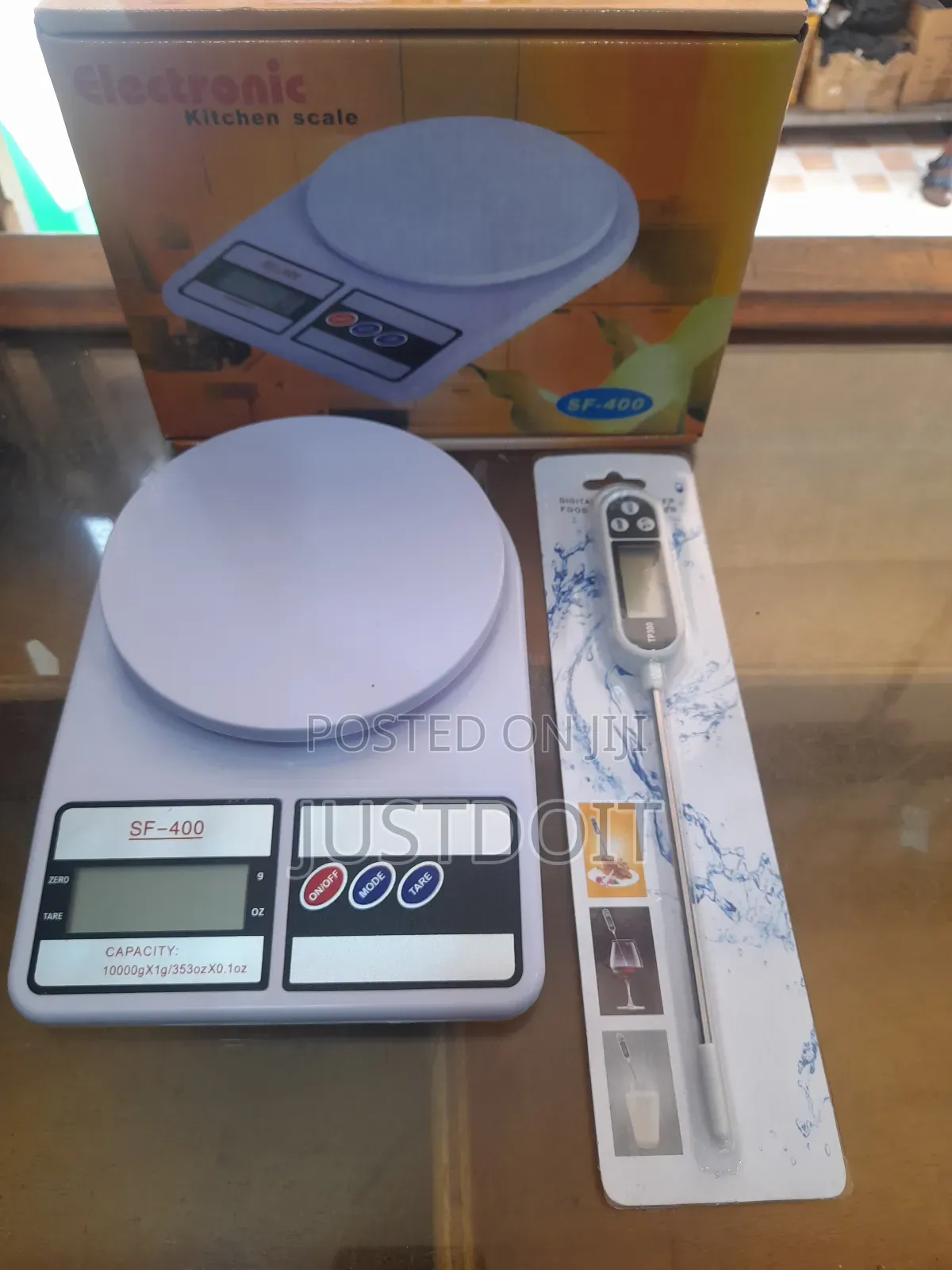Electronic Kitchen Scale + Food Thermometer